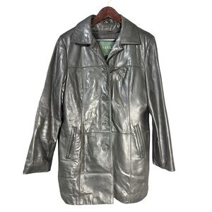 Danier Men's Black Leather Jacket/Removable Winter Lining